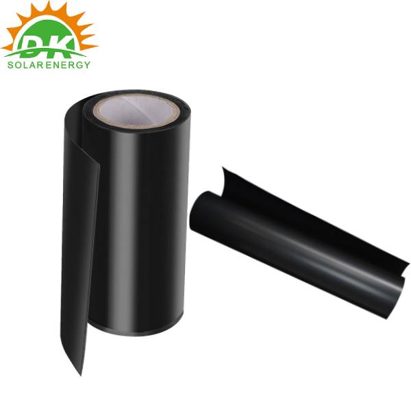 Μαύρο οπίσθιο φύλλο KPF 0,3 mm για ενθυλάκωση ηλιακών πάνελ.