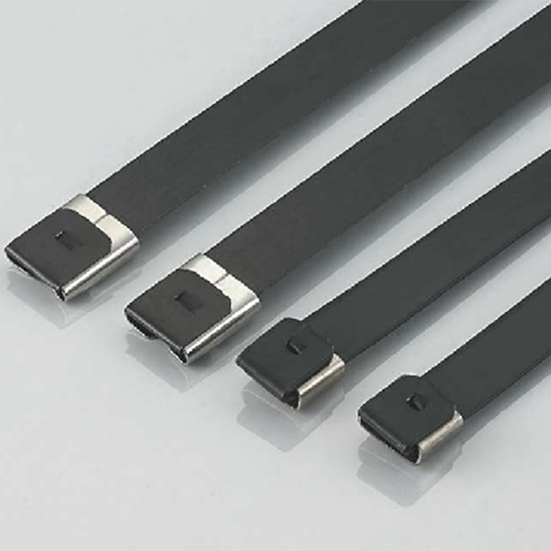 China Wholesale Quick Terminal Connectors Suppliers - Stainless Steel PVC Coated Cable Ties- O lock Type – Jiaxun detail pictures
