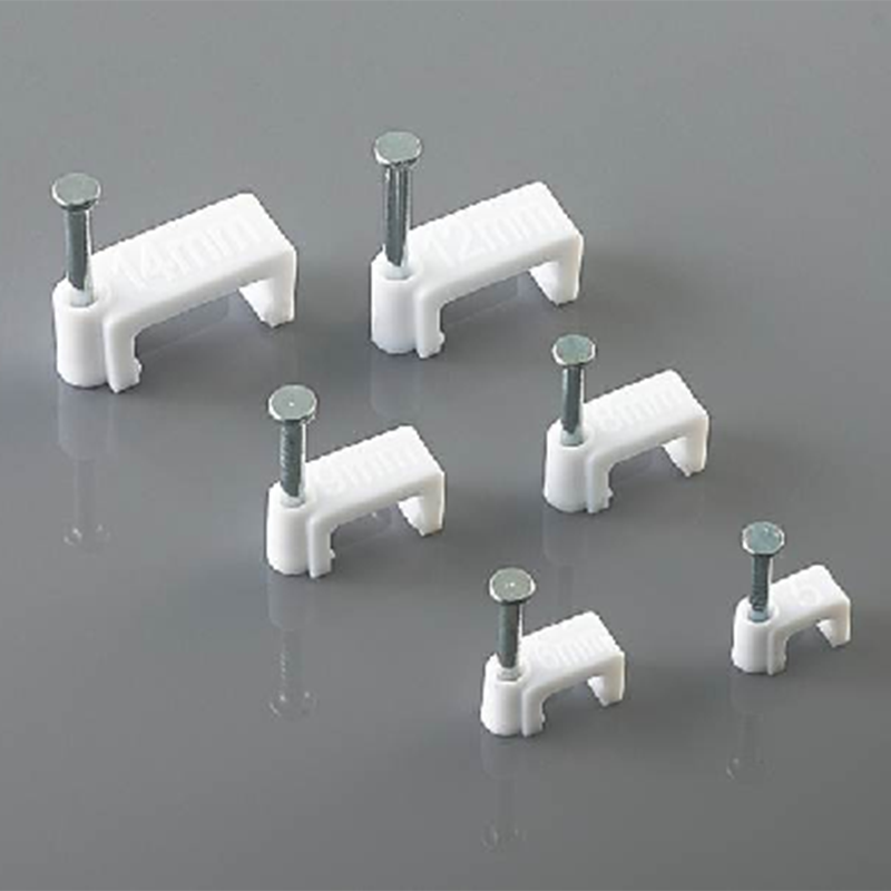 China Wholesale Insulated Terminal Block Suppliers - PE good quality square cable clips with nail – Jiaxun
