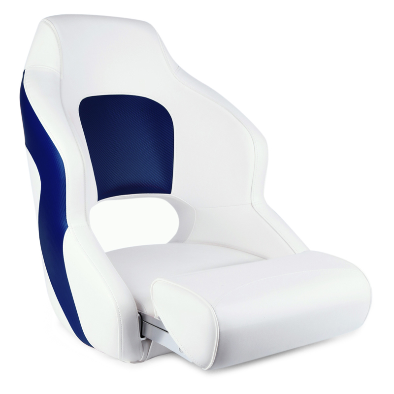Two Tone Captains Bucket Seat Flip Up Boat Seat-5