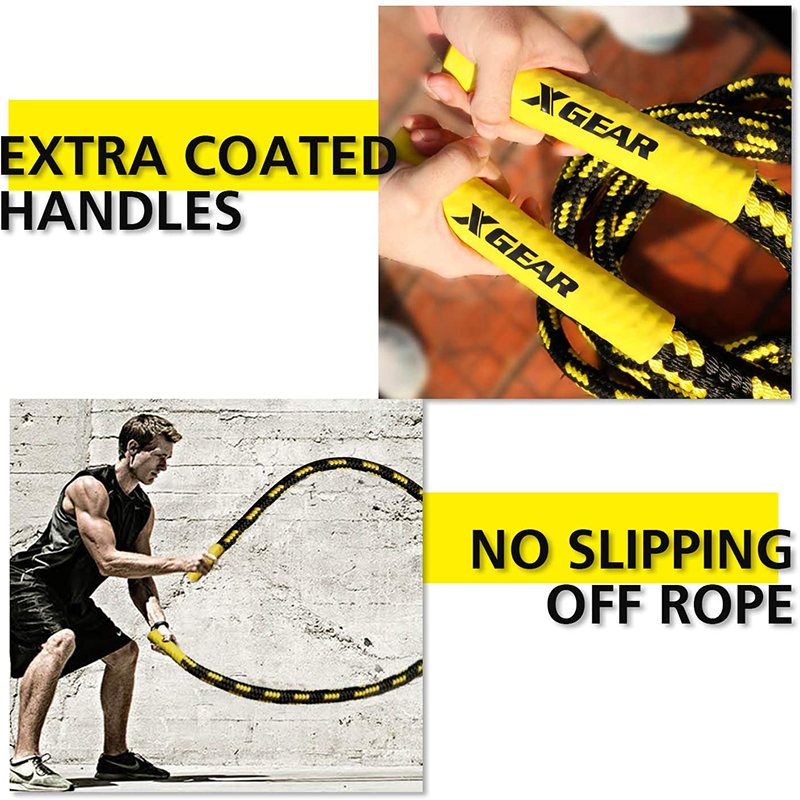 8-ply Professional Heavy Battle Rope and Weaving Rope for Exercise Training