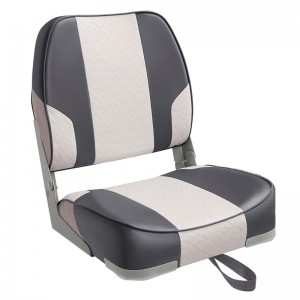 Low Back Boat Seat with Foldable Backrest