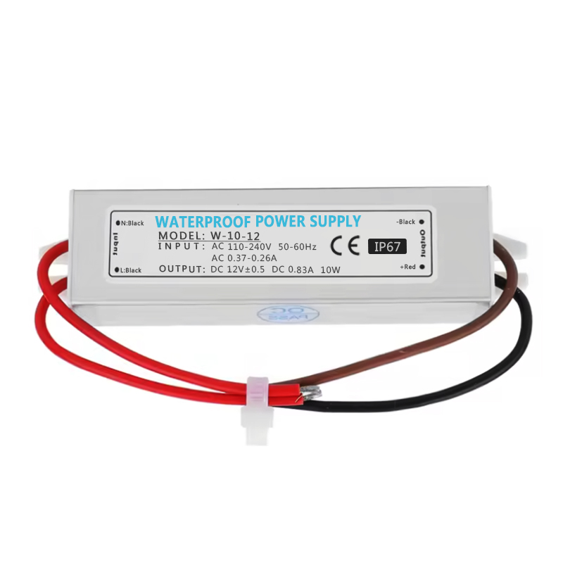 12V 10W 0.83A  AC to DC SMPS Switching Power Supply Waterproof Led Driver IP67 12V 10W Led Strip Power Supply 12V