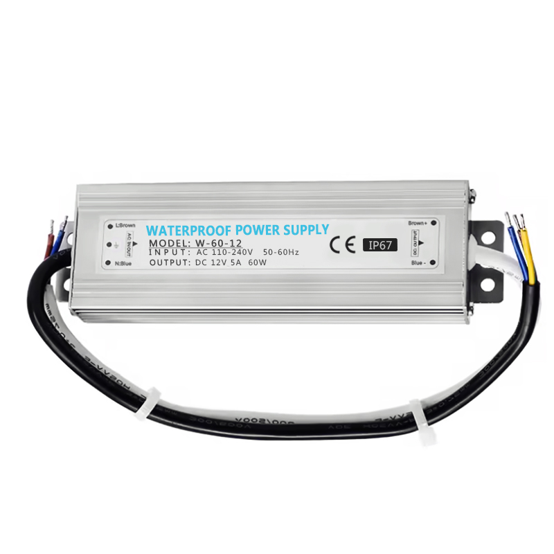 12V 5A 60W Switching Power Supply 60W Led driver IP67 Waterproof DC Led Power Supply For 2835 5050 3528 LED Strip