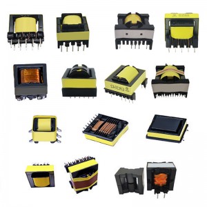 EE EF EI ETD ហ្វ្រេកង់ខ្ពស់ ហ្វ្រេកង់ប្តូរថាមពល ferrite core smps transformer សម្រាប់បន្ទះ PCB