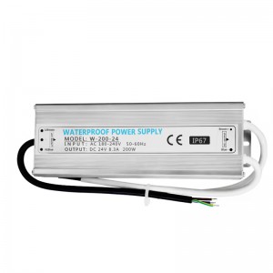 200W 8.3A 24V AC 220V to DC 24V 8.3A 200W Waterproof Led Driver IP67 SMPS LED Strip Switch Power Supply With 2 Year Warranty