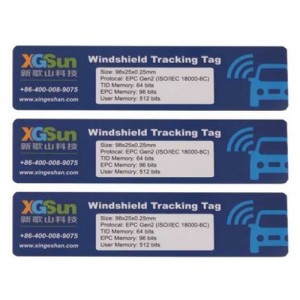 RFID Windshield Tags With Custom Printing Of H9 / H3/ U8 / M730