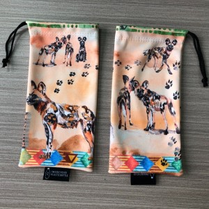 pouch 001 Eco-friendly plastic bottle recycled material design printing microfibre eyeglasses bag eyeglasses cloth