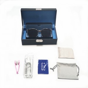 Supply ODM Wholesale High Quality Eyewear Case Custom Logo  Metal Glasses Case eyewear packing case