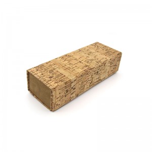 W07 Customized environmentally friendly wood grain rectangular folding glasses case