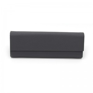 W57A Eco-Friendly Sunglasses Case- Foldable Design with Magnetic  Leather Glasses Case Flap for Men and Women