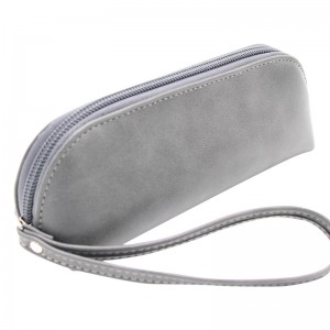 XHP-060 soft PU leather Glasses Sleeve Case zip Spectacle Pouch Eyeglass Pouch bag