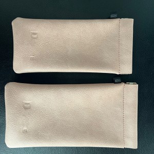 XHP-027  Factory Customized Rectangular Handmade PU Leather Folding Glasses Case