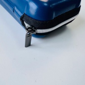 EVA zipped eyewear case Luggage-style eyewear case Metal-trimmed leather eyewear case
