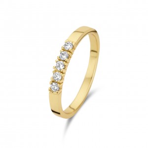Mila 925 sterling silver gold colored ring
