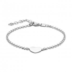 Aimée 925 sterling silver bracelet with heart