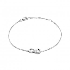 Aimée 925 sterling silver bracelet with infinity sign