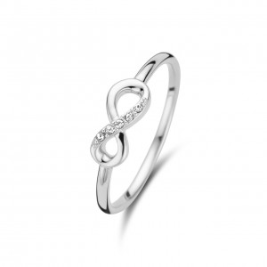 Aimée 925 sterling silver ring with infinity sign