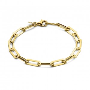 Emma Jolie 925 sterling silver gold colored chain bracelet