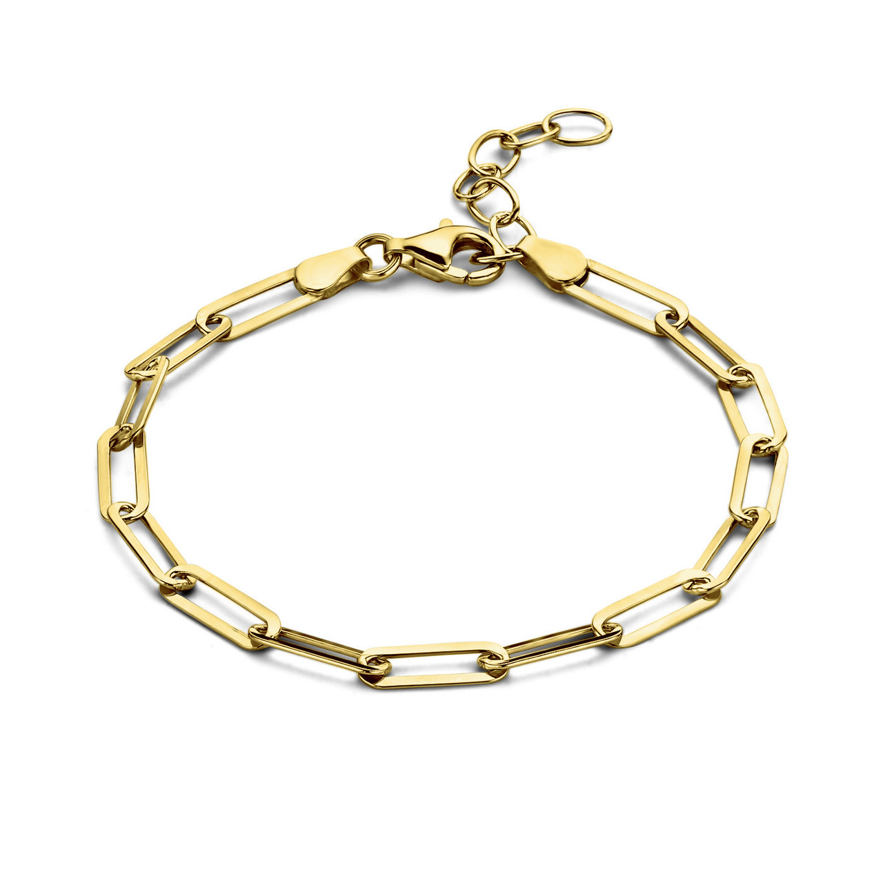 Factory supplied Adjustable Quartz Bracelets - Emma Jolie 925 sterling silver gold colored chain bracelet – XH&SILVER