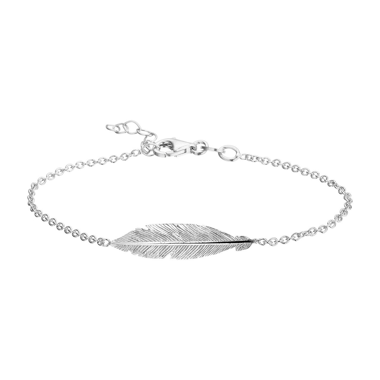 Newly Arrival Flower Bead Bracelet - Julie Lucie 925 sterling silver bracelet with feather – XH&SILVER