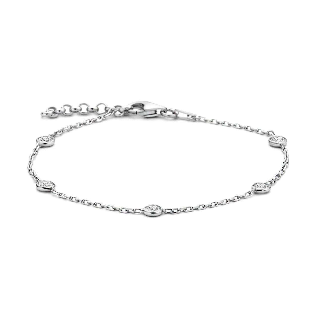 Rapid Delivery for Four Clover Bracelet - Mila Elodie 925 sterling silver bracelet with zirconia – XH&SILVER