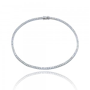 Oem/Odm Manufacturer Heart Necklace Silver - Ladies Zircon Necklace Tennis Necklace – XH&SILVER