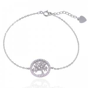 sterling silver genealogy bracelet, tree of life bracelet