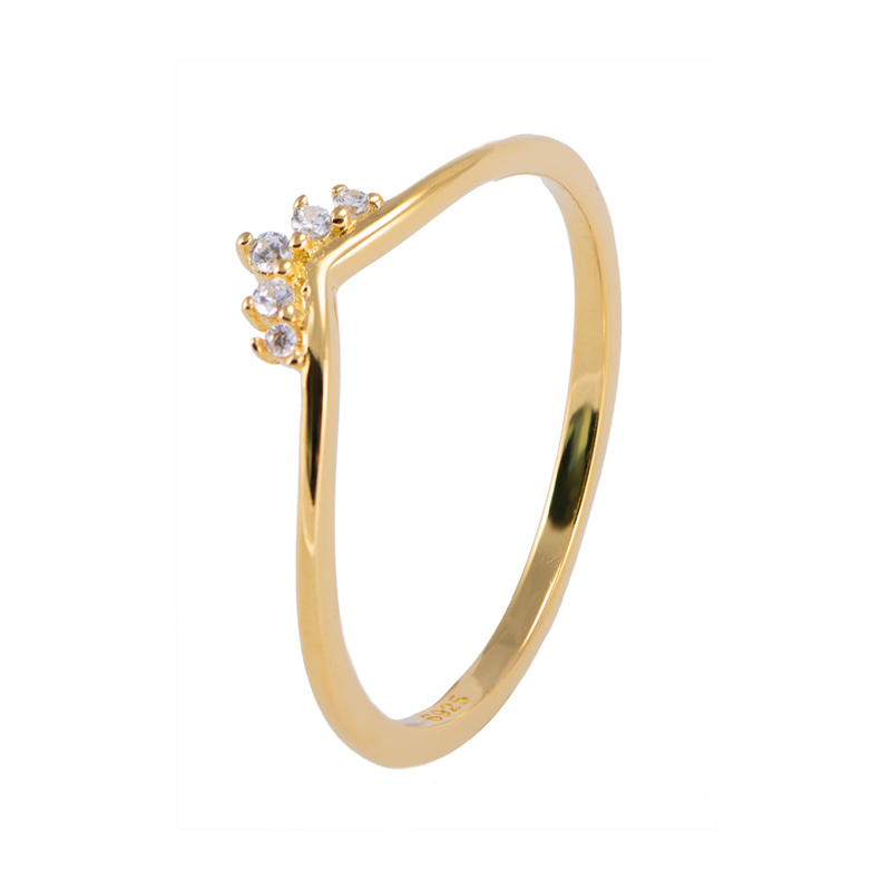 Online Exporter Dainty Opal Ring 10 Ct Gold - Simple Classic Small Zircon Ring in 18K Yellow Gold – XH&SILVER