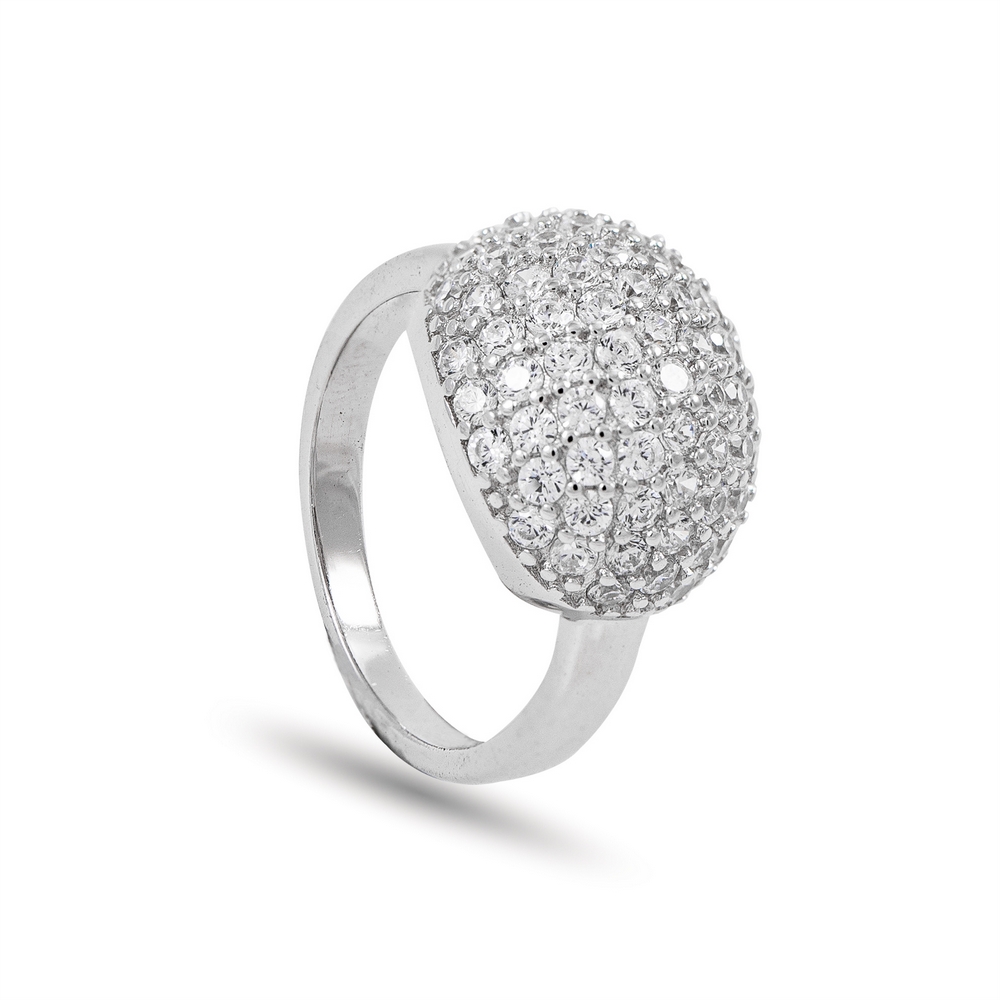 Manufacturer For Bling Heart Ring - X&H Pure White Zircon Luxury Wedding Rings Men’s Rings – XH&SILVER