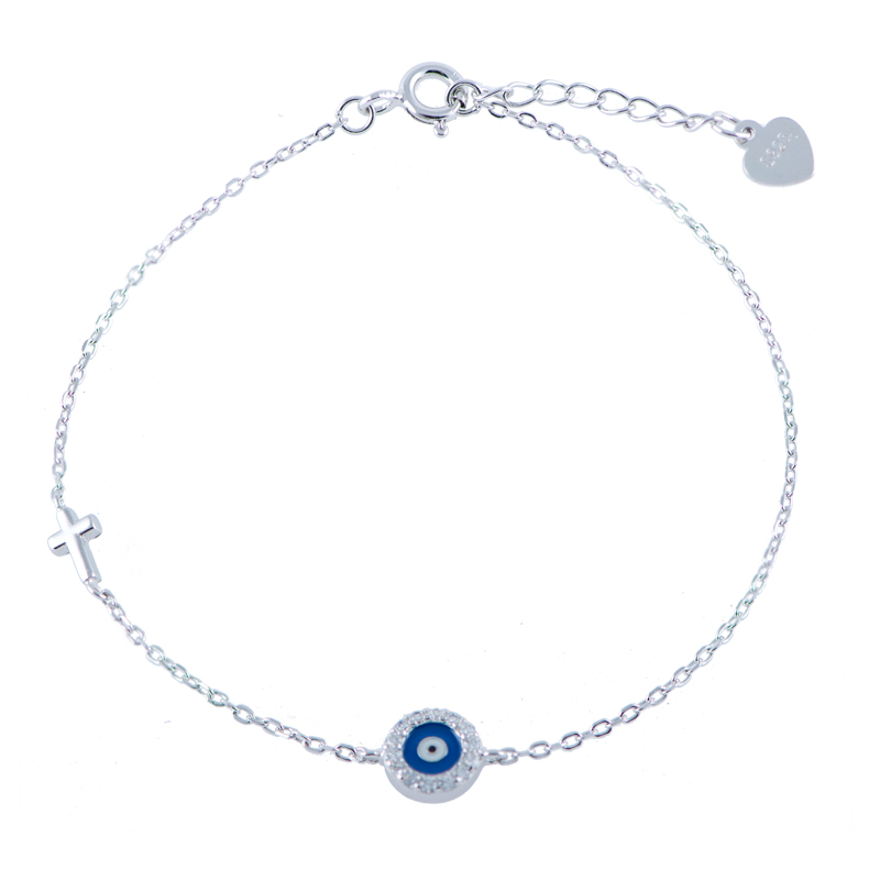 Factory wholesale Flower Bracelet - Fashion Angel Devil’s Eyes Chain Bracelet – XH&SILVER