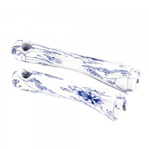 Pan handle blue and white
