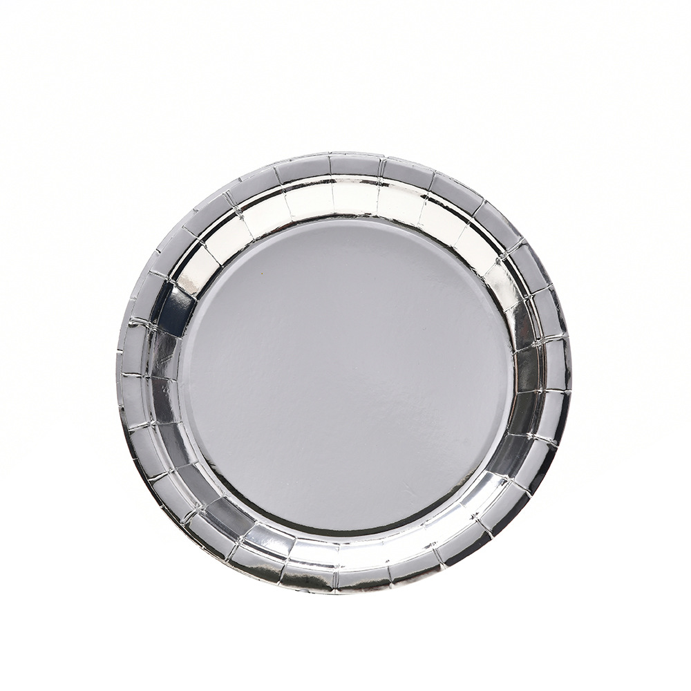 Paper Plate Round Shape Silver 12cm (1.600 Units)
