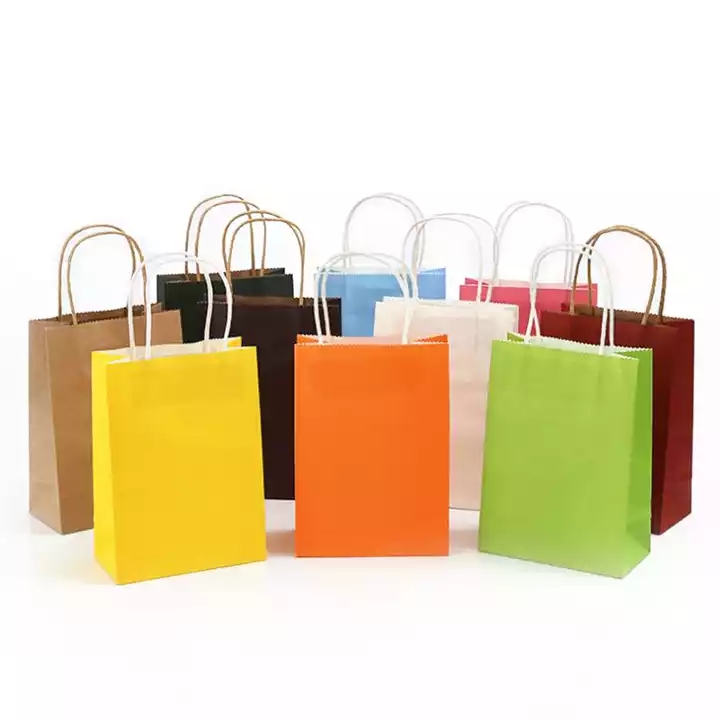 High Quality Cheap Reusable Colorful Custom Printed Logo Shopping Package Black Paper Bag