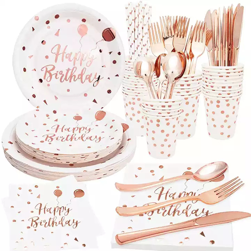 White-and-Rose-Gold-Party-Supplies-Serves-Rose-Gold-Happy-Birthday-Paper-Plates-Napkins-Cups-for-Wedding-Bridal-Baby-Shower1