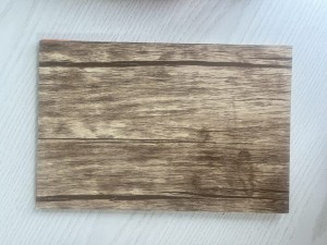 Madera contrachapada revestida laminada de melamina de color de grano de madera para fabricar muebles