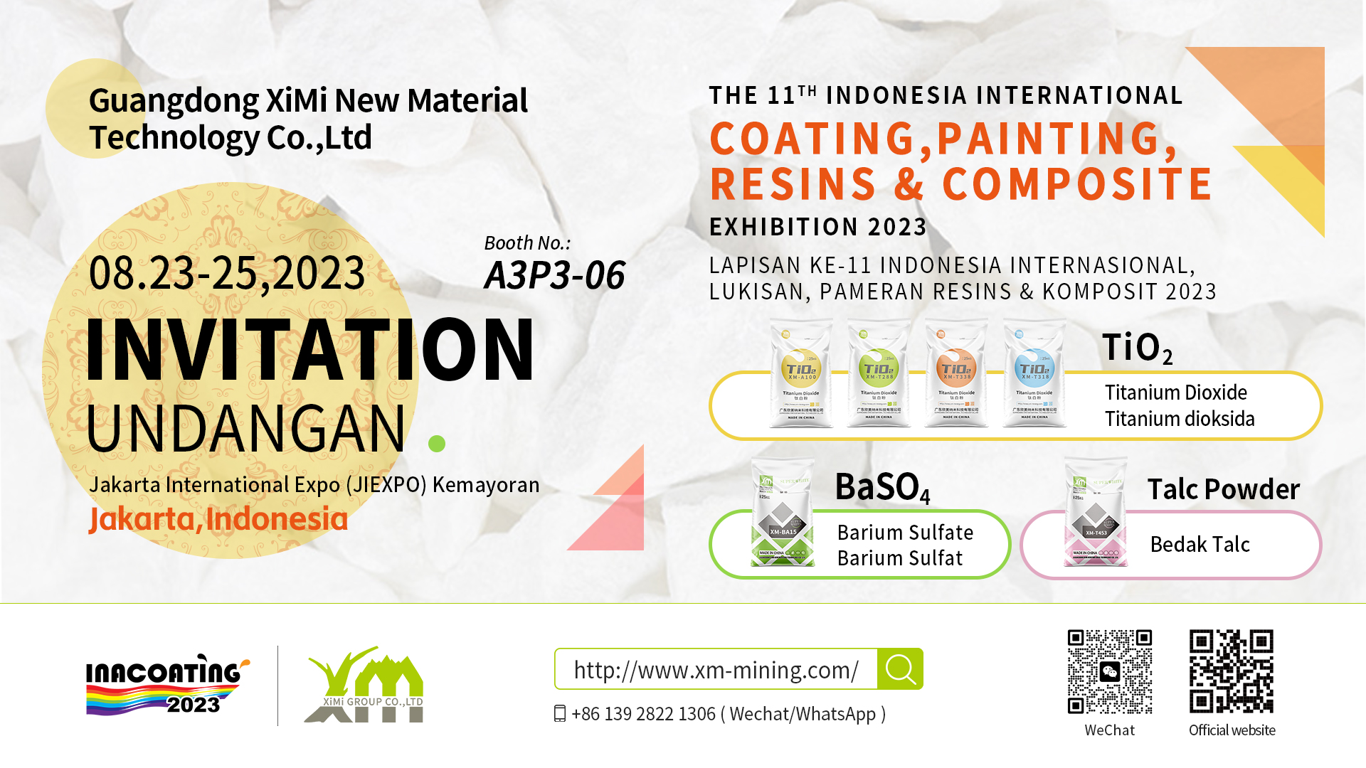 XiMi Group will Participate in 2023 Indonesia Coating Exhibition