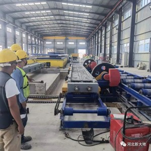 Prestressed slpeers production line for Mexico