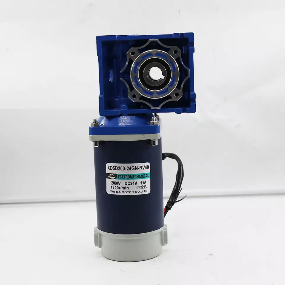 China Motors Used In Electric Vehicles Suppliers –  Xinda rv40 DC reduction turbine motor 12 / 24v200w adjustable speed DC motor  – INDEX