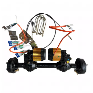 Electric four-wheel vehicle DC brushless motor intelligent differential dual-drive rear axle assembly