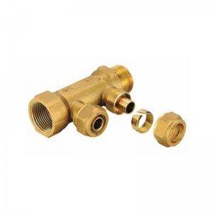 XD-MF104 Brass Nature Color Manifold-4 Way