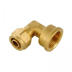 XD-F105 Brass Natural Color Elbow Female