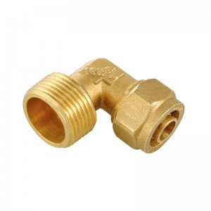 XD-F106 Brass Natural Color Elbow Male
