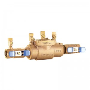 XD-LF1202 Special Bronze Double Check Backflow Preventer With Test Cock