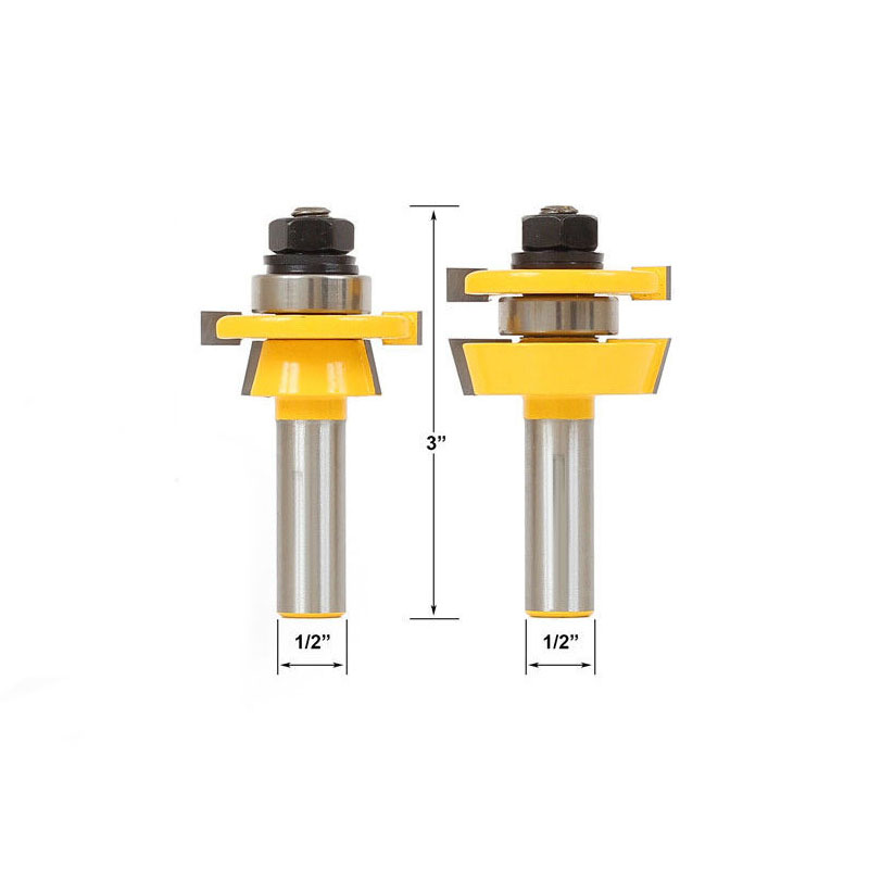 Carbide Wood Milling Cutter Tongue and Groove Router Bits For Door