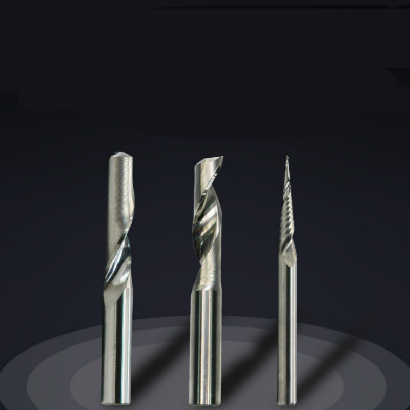 Uncoated Carbide Single Flute CNC Milling Tools End Mill Cutter (1)