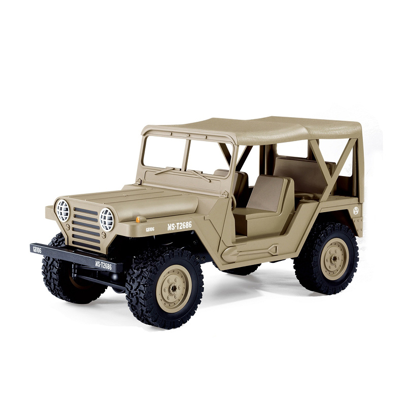 High Quality 2.4GHz 4WD High Speed 20KM High Simulation 1:14 RC Military Buggy Car For Boy Gift