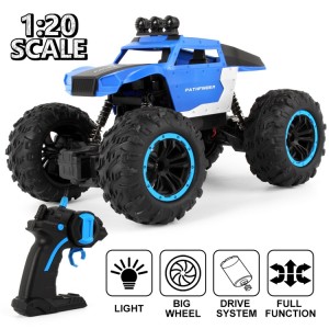 Cheap 2.4Ghz 4WD 1:20 RTR Rock Crawler All Terrain Off-Road Dune Buggy Remote Control Small Car With LED Lights