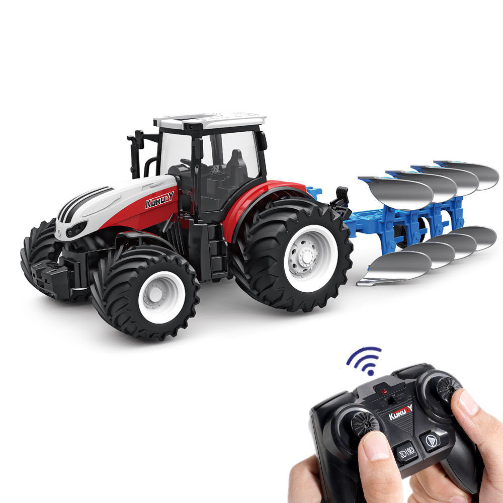 Flip plow alloy farmer truck rc tractor remote control 1:24 factory
