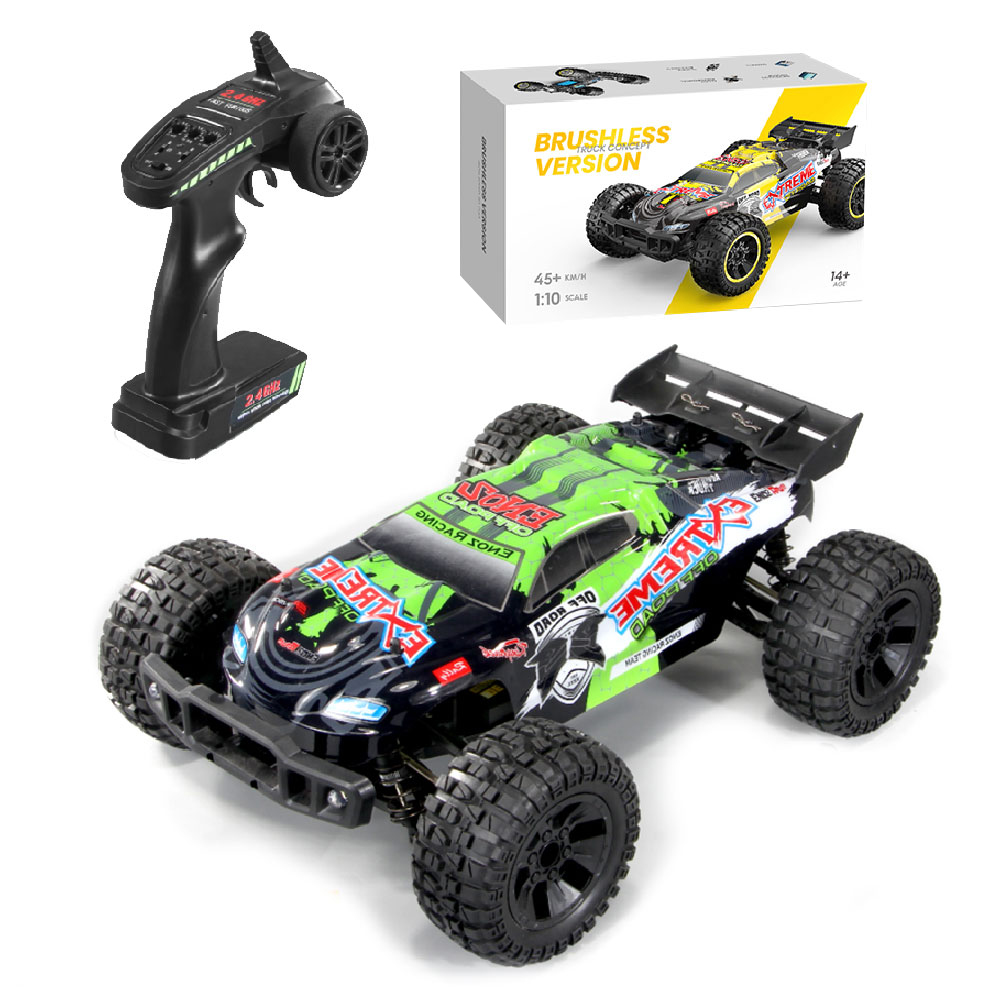Brushless motor set 1/10 scale 4WD 40km 80m distance high speed rc car for adult